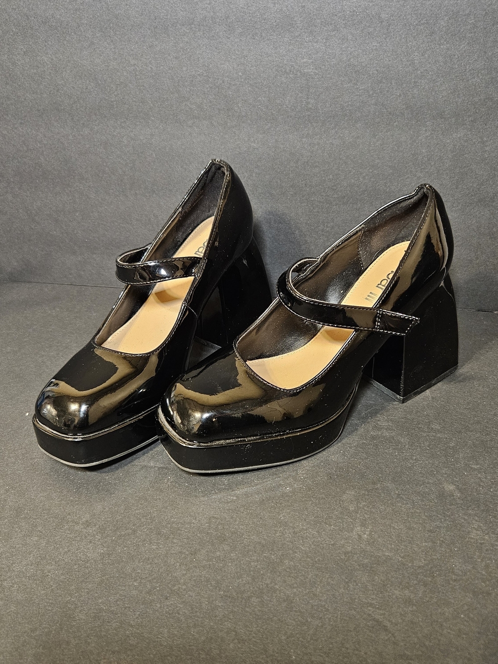 Bar III  Nexie Patent Leather Mary Jane Platform